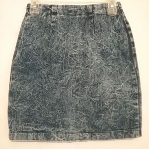 Konnie O Skirts - Vintage 80s Acid Wash Denim Jean Mini Skirt Konnie O Skirts - Vintage 80s Acid Wash Denim Jean Mini Skirt